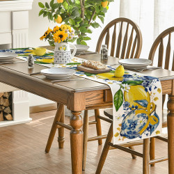 Lemon Pattern Table Runner